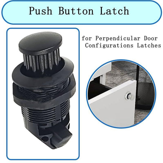 2Pcs Push Button Latch, Push to Close Latches for Perpendicular Door Configurations Latches - Push-to-Close V1192-AZ-W-0912
