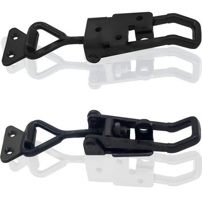4PCS Toggle Latch Clamp 397 lbs Adjustable Toggle Latch Black Toggle Clamp Lockable Quick Release Pull Latch V1192-AZ-W-0913