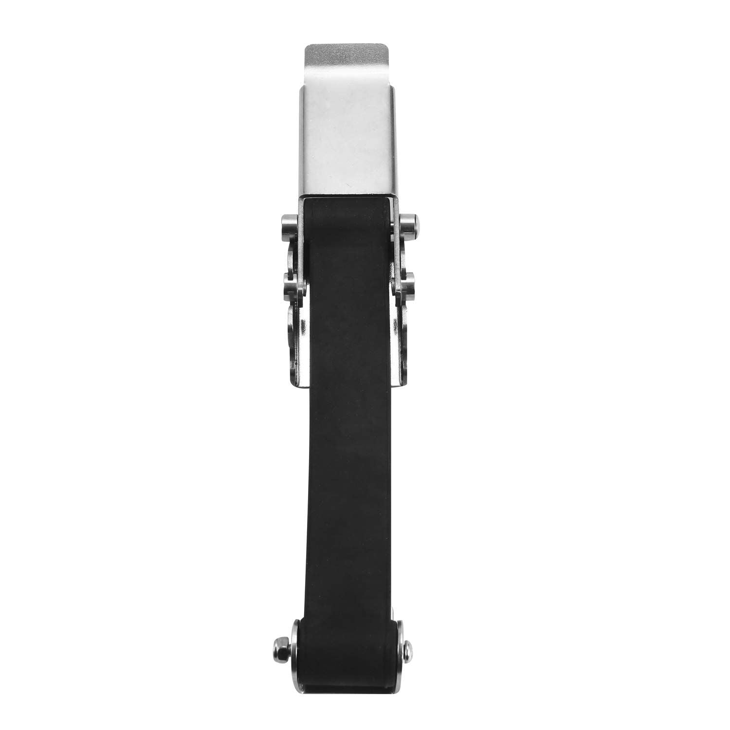 2 PCS Heavy Duty Premium SUS304 Stainless Steel Rubber Flexible Black Draw Latches Buckle (Style 3) V1192-AZ-W-0914
