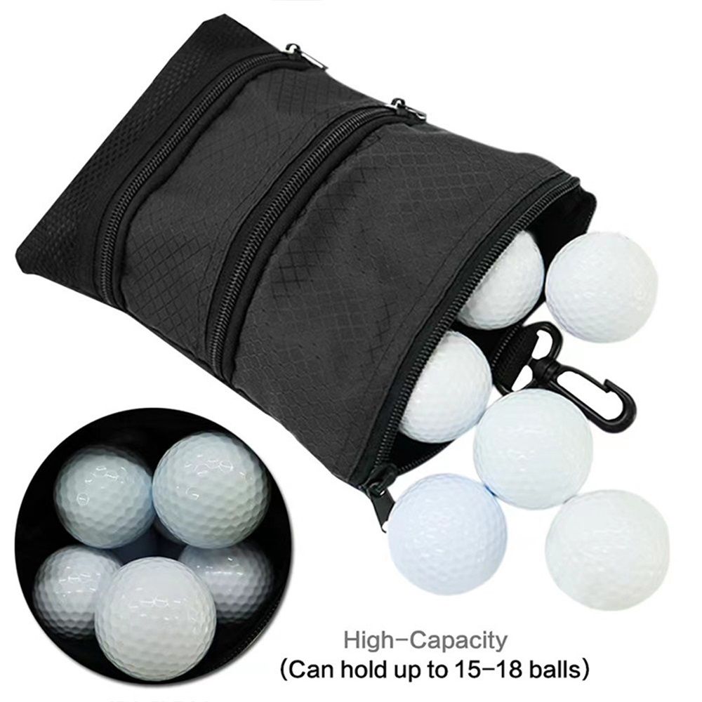 Golf Tee Bag - Store Your tees, Golf Balls, scorecard, and Pencil. Great Gift for Golfers! 2pcs(Only a single V1192-AZ-W-0917