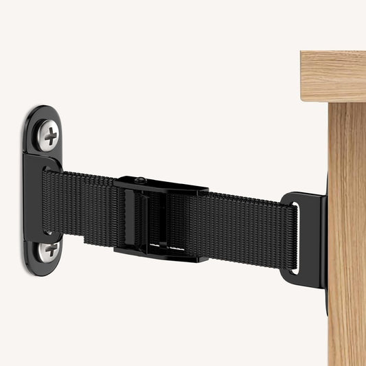 Furniture Anchors for Baby Proofing(2 Sets),Anti Tip Furniture Anchors,Furniture Wall Anchor,Adjustable V1192-AZ-W-0918
