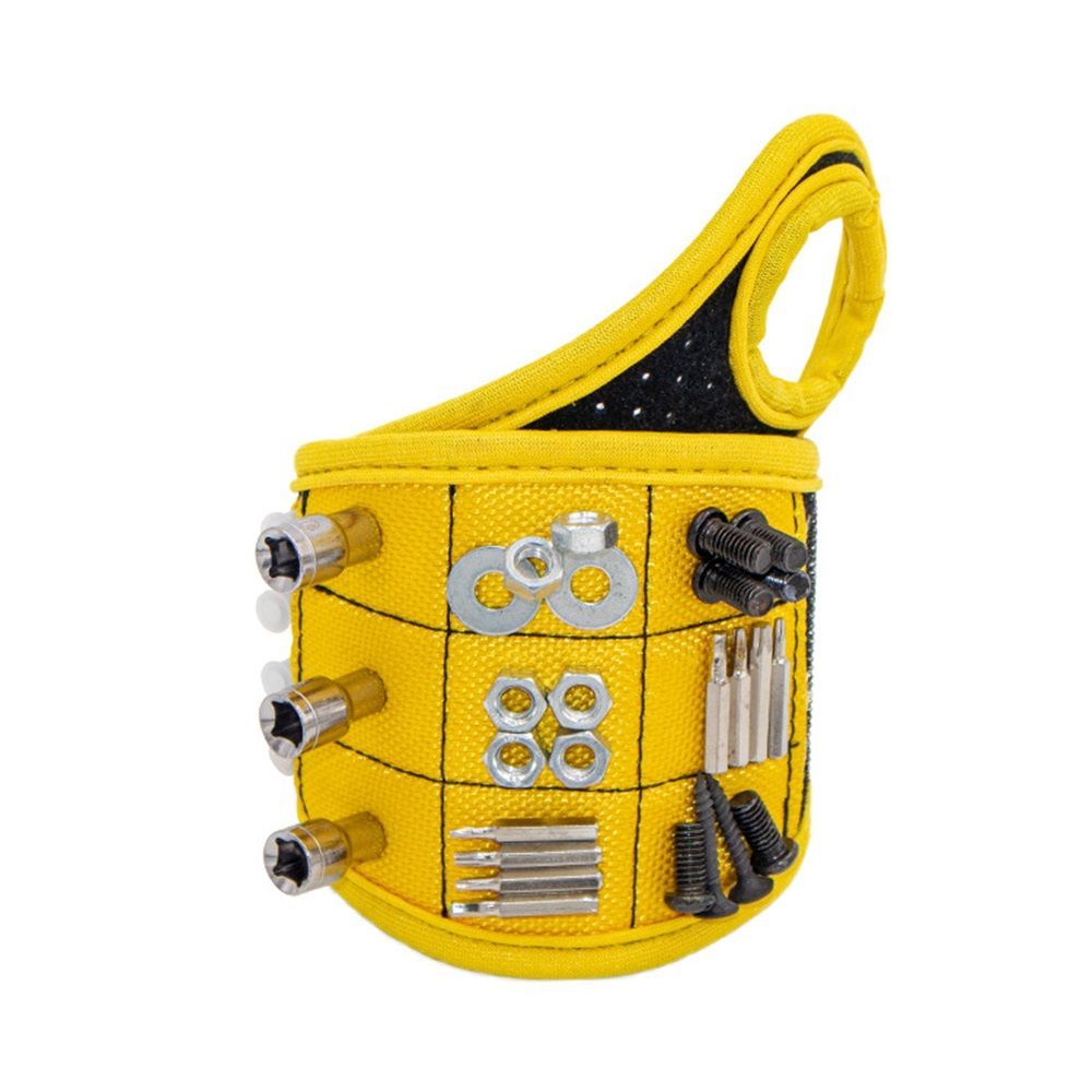 Magnetic Wristband for Tools Magnet Screw Holder Wrist Support Keeps Screws Nails Drill Bits Handy Unique V1192-AZ-W-0919