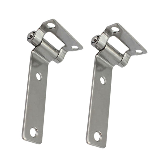 Pair of Stainless Steel 304 T-Shape Door Hatch Hinge L 5.3 in(135mm) for Container Vans Caravans Polish V1192-AZ-W-0921