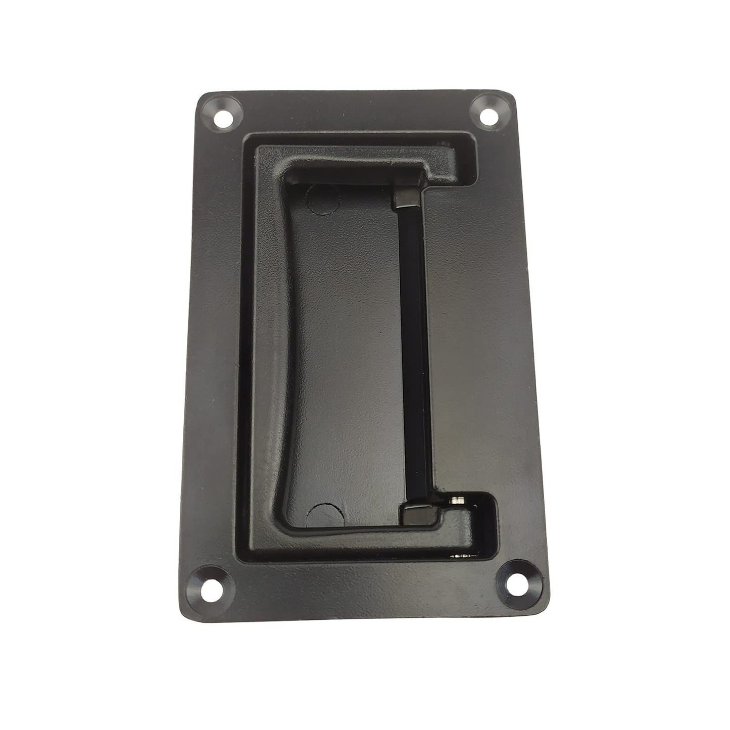 2 Pack Zinc Alloy Recessed Pull Handles Container Handle Black Flush Lift Recessed Door Handle,111mm/4.3in V1192-AZ-W-0927