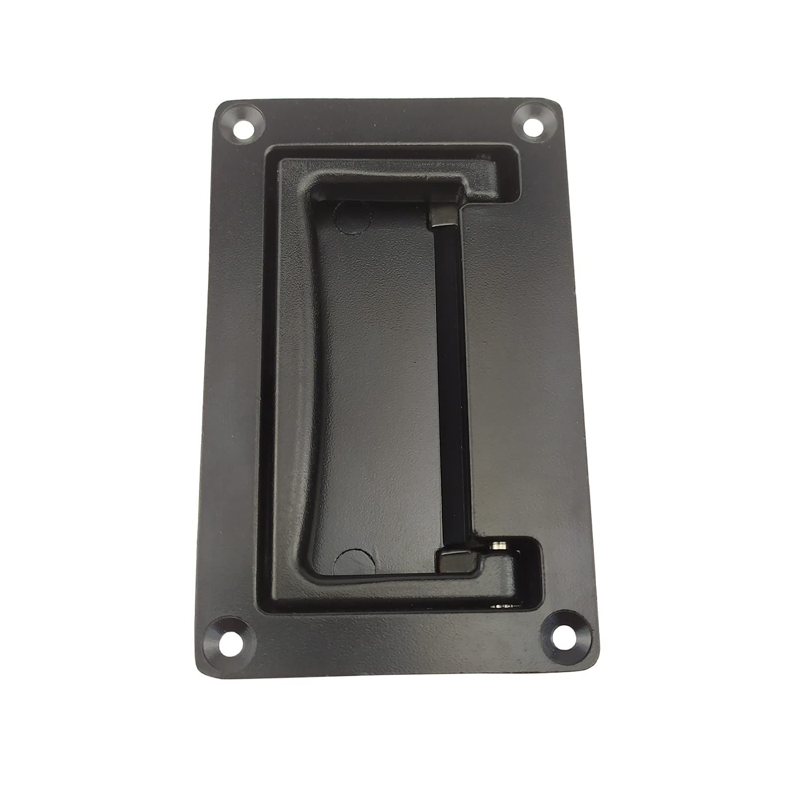 2 Pack Zinc Alloy Recessed Pull Handles Container Handle Black Flush Lift Recessed Door Handle,111mm/4.3in V1192-AZ-W-0927