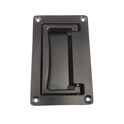 2 Pack Zinc Alloy Recessed Pull Handles Container Handle Black Flush Lift Recessed Door Handle,111mm/4.3in V1192-AZ-W-0927