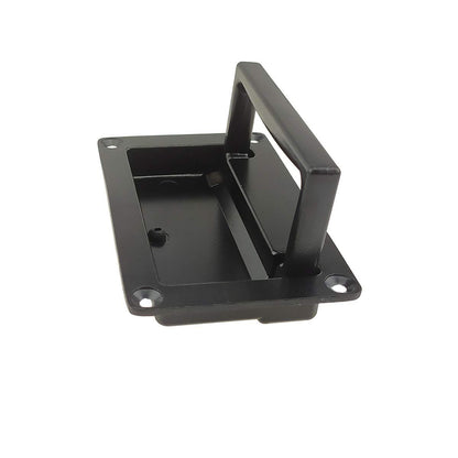 2 Pack Zinc Alloy Recessed Pull Handles Container Handle Black Flush Lift Recessed Door Handle,111mm/4.3in V1192-AZ-W-0927