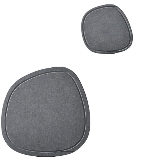 Diatomaceous Earth Plant Saucer for Indoor, 2 Pack Irregular 6.7 Inch 12 Inch, Instant Dry Pot Saucer, Plant V1192-AZ-W-0934