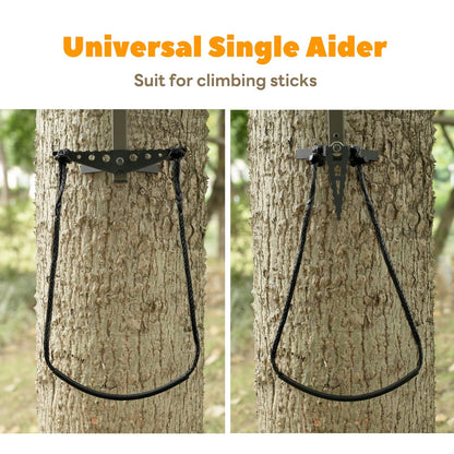 Climbing Stick Aider for Hunting, Daisy Chain Single Step Aider, Hand-Braided Lightweight Rope Ladder Tree V1192-AZ-W-0935