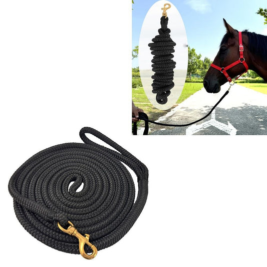 Horse Lead Rope, Double Braided Nylon Horse Lead Line, Lead Rope for Horses with Quick Halter Attachment, V1192-AZ-W-0939