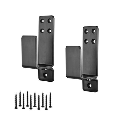 Door Barricade Brackets, 2 Pack Drop Open Bar Holder for Home Security, 2x4 Bar Brackets Prevent Unauthorized V1192-AZ-W-0942