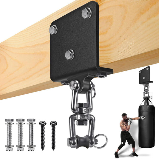 Punching Bag Hanger for Heavy Bag Beam Mount Hardware 360 degrees Rotation Boxing Bag Ceiling Mount I-Beam V1192-AZ-W-0943
