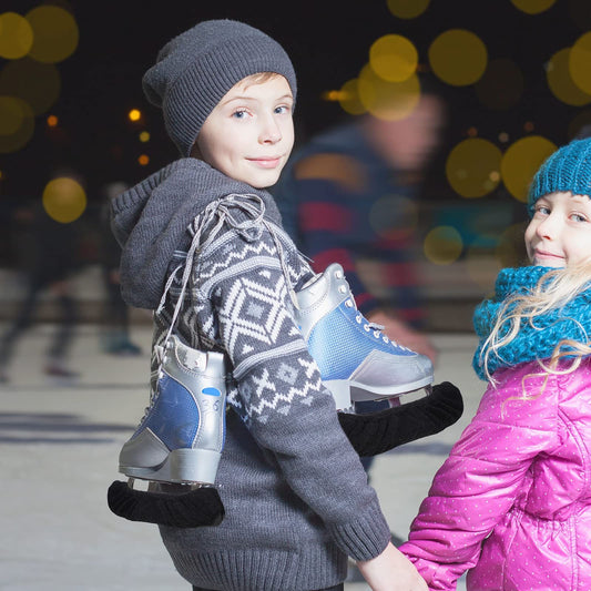 4 Pcs Ice Skate Guards Hockey Ice Skate Blade Covers Kids Absorbent Figure Soakers Hockey Accessories Skating V1192-AZ-W-0950