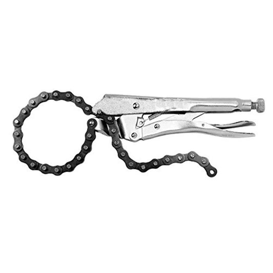 Locking Chain Clamp, Locking Chain Pliers with 80cm Chain, Quick Release, Heavy Duty Chain Vise Grip, Locking V1192-AZ-W-0951