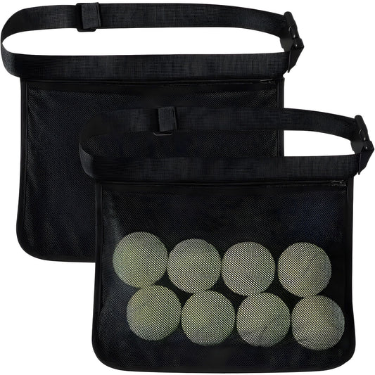 2pcs Adjustable tennis belt holder, waist bag, mesh hip bag holder, can hold 8 tennis or table tennis bags, V1192-AZ-W-0952