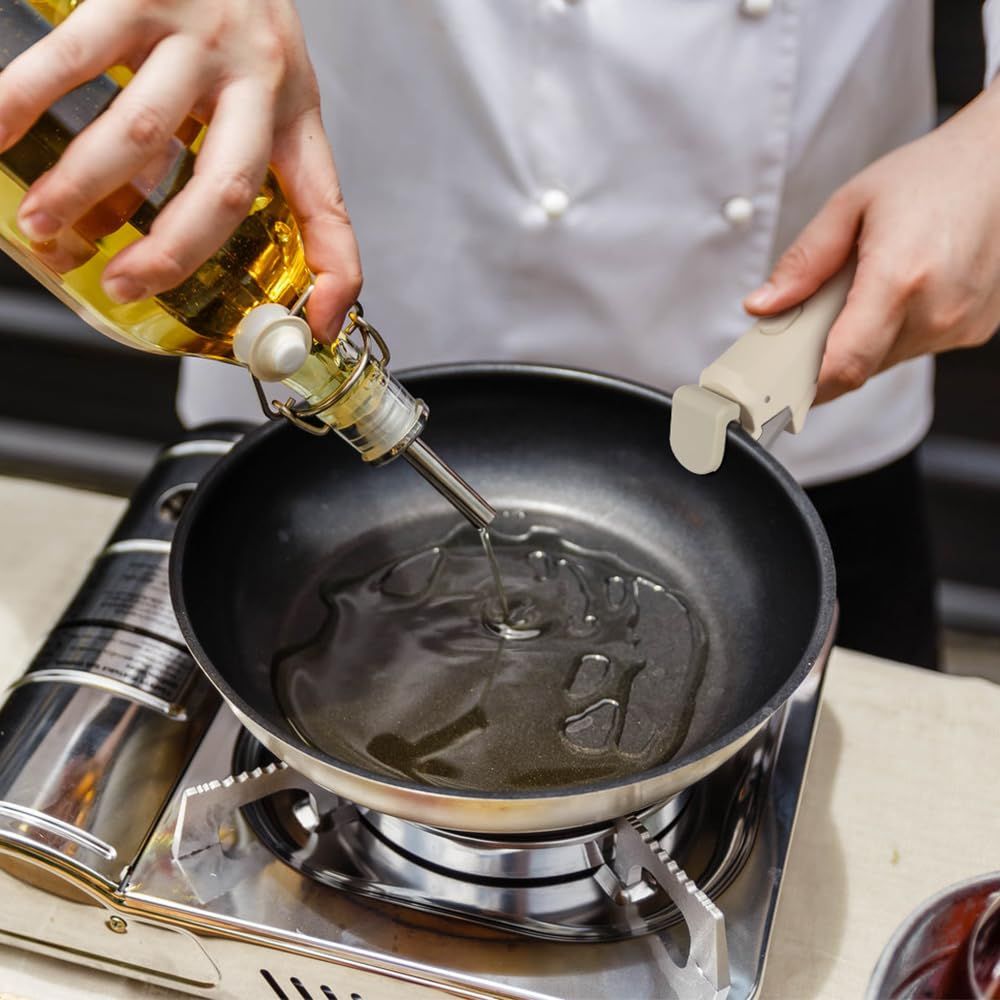 Removable Pan Handle,Anti-Scald Detachable Pot Handle for All Cookware Pan & Pot for Pots and Pans Fits All V1192-AZ-W-0954