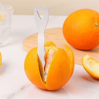 2pcs Stainless Steel Citrus Peeler Tool - Orange Peeler for Kitchen, Lemon Peeler, Grapefruit Peeler, V1192-AZ-W-0955