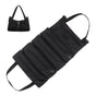Tool Roll Up Pouch - Canvas Multi-Purpose Wrench Roll Up Bag, Organizer with 5 Zipper Tool Pockets, Hanging V1192-AZ-W-0957