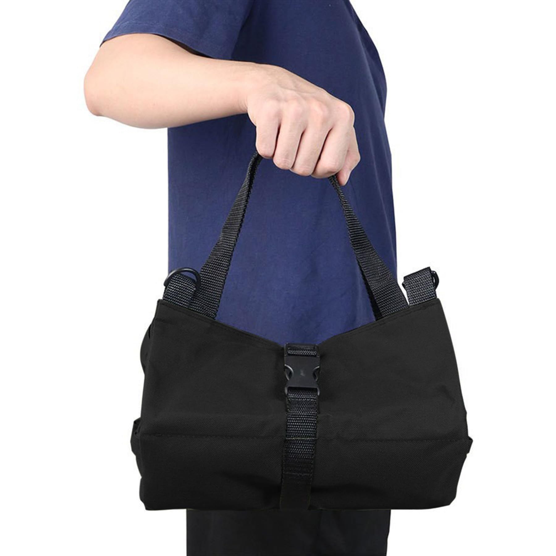 Tool Roll Up Pouch - Canvas Multi-Purpose Wrench Roll Up Bag, Organizer with 5 Zipper Tool Pockets, Hanging V1192-AZ-W-0957