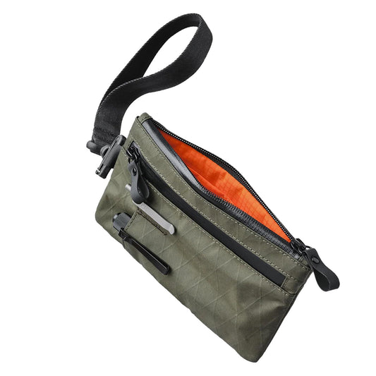 Multi-tool Slots EDC Organizer Pouch Nylon Passport Holder & EDC Wallet - Zip Clutch with Wrist Strap, 3 V1192-AZ-W-0958