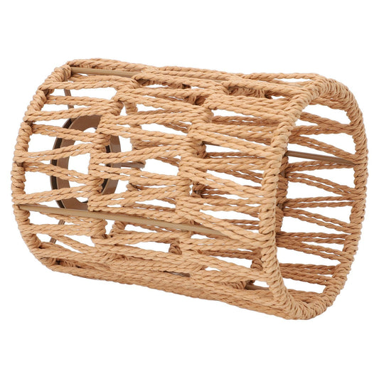 1 Pack Rattan Lamp Shade, Handwoven Natural wicker lamp shade, Boho Pendant Light Shades for Living Room, V1192-AZ-W-0962