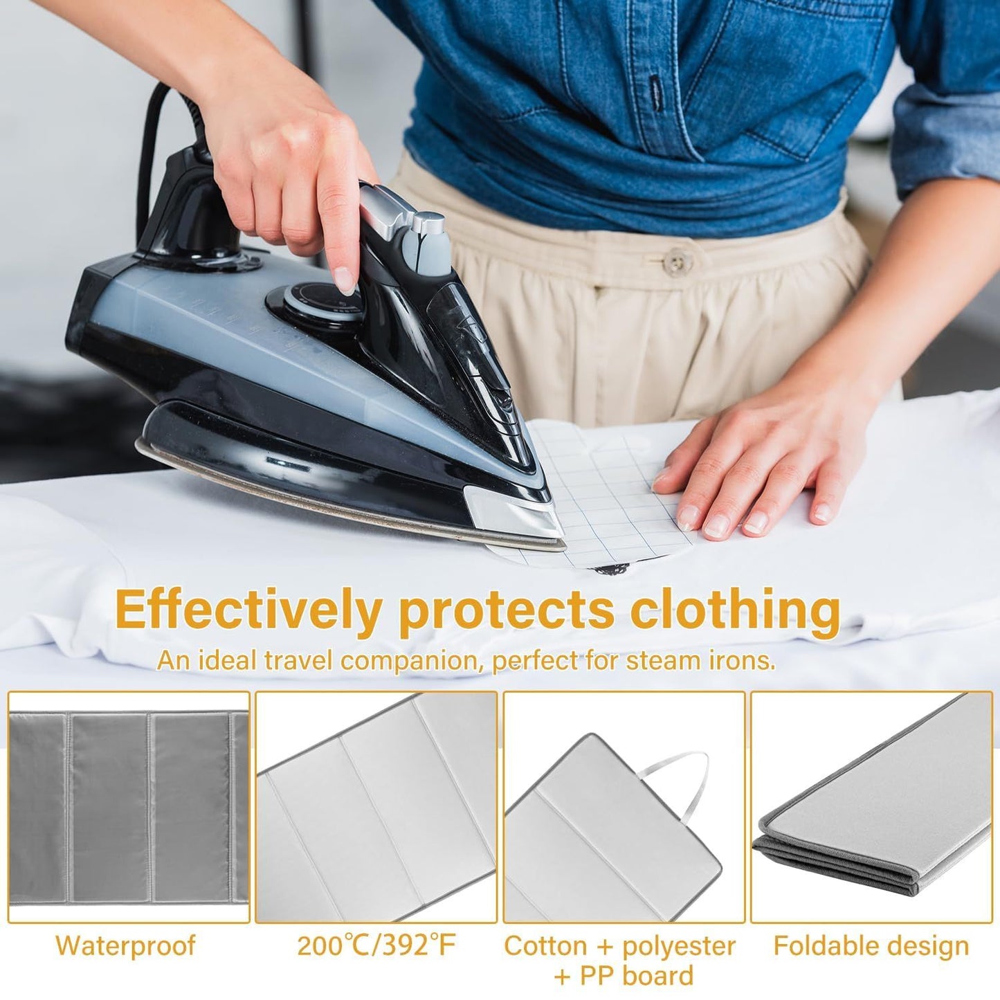Four fold hanging ironing machine, ironing pad, household steam electric iron, ironing board, household V1192-AZ-W-0963