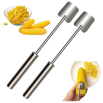 Corn Peeler for Corn on the Cob Stripper Tool, Corns Peelers Stainless Steel Splitter Tool Easy Fast Corn V1192-AZ-W-0967