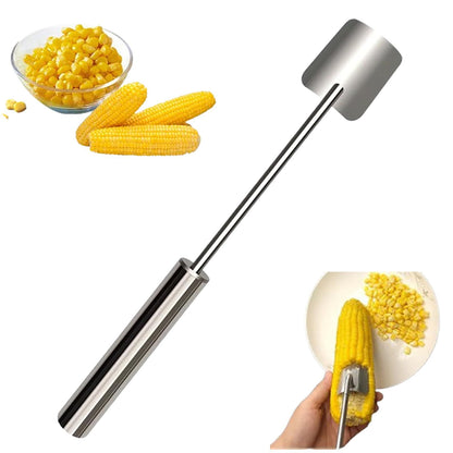 Corn Peeler for Corn on the Cob Stripper Tool, Corns Peelers Stainless Steel Splitter Tool Easy Fast Corn V1192-AZ-W-0967