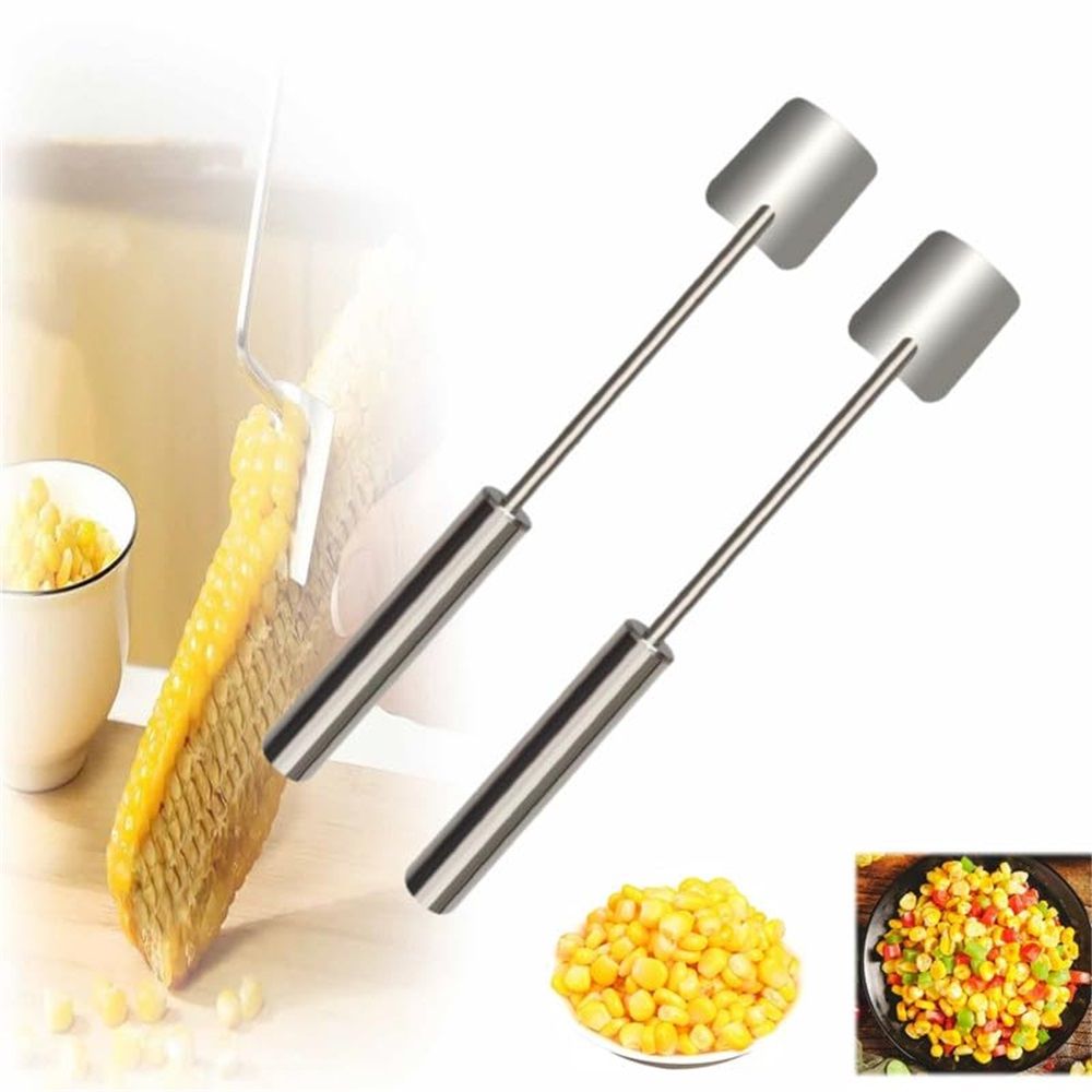 Corn Peeler for Corn on the Cob Stripper Tool, Corns Peelers Stainless Steel Splitter Tool Easy Fast Corn V1192-AZ-W-0967