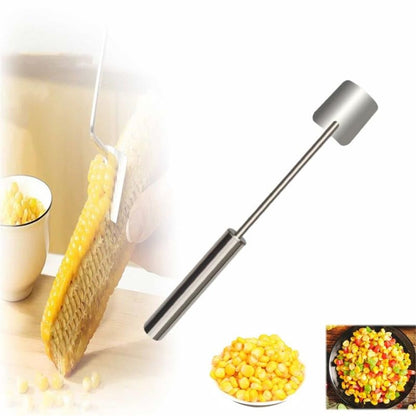 Corn Peeler for Corn on the Cob Stripper Tool, Corns Peelers Stainless Steel Splitter Tool Easy Fast Corn V1192-AZ-W-0967
