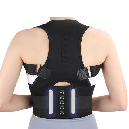 Magnetic therapy posture support back bracket adjustable posture corrector bracket shoulder back support V1192-AZ-W-0969