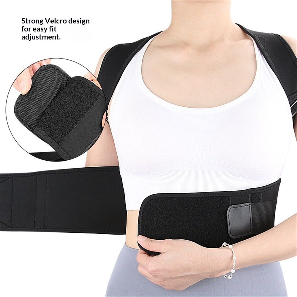Magnetic therapy posture support back bracket adjustable posture corrector bracket shoulder back support V1192-AZ-W-0969