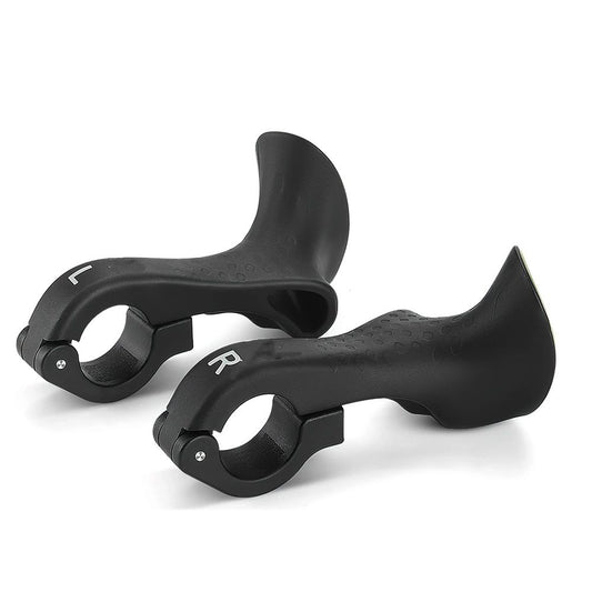 Bike Handlebar Ends Ergonomic No-Slip Mountain Bike Road Cross-Country Bicycle Handlebar Extender Bar Ends V1192-AZ-W-0975