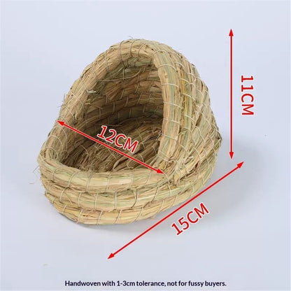 Rabbit grass bed, rabbit woven hay bed, natural handmade grass house for small pets, suitable for Totoro, V1192-AZ-W-0976