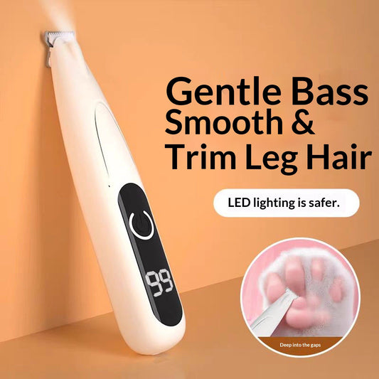 Pet Micro Precision Trimmer, Multifunctional Pet Hair Clippers for Grooming with LED Light, Low Noise V1192-AZ-W-0978
