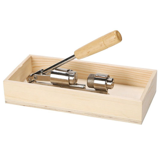 Nutcracker Heavy Duty Nut cracker Pecan Cracker Walnut Cracker Tool with Wood Box Bowl, Pecans, Hazelnuts V1192-AZ-W-0981