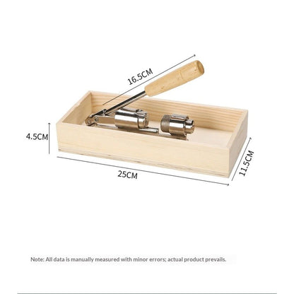 Nutcracker Heavy Duty Nut cracker Pecan Cracker Walnut Cracker Tool with Wood Box Bowl, Pecans, Hazelnuts V1192-AZ-W-0981