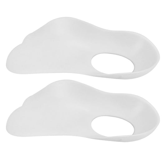Shoe Pads 1 Pair Arch Support Inserts Plantar Insoles for Flatfoot Corrector Shoe Pads with Hole (White) Heel V1192-AZ-W-0990