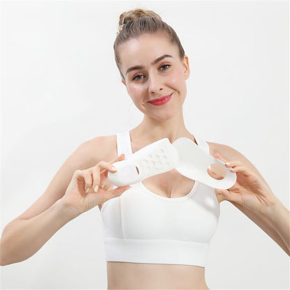 Shoe Pads 1 Pair Arch Support Inserts Plantar Insoles for Flatfoot Corrector Shoe Pads with Hole (White) Heel V1192-AZ-W-0990