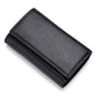 Cowhide Key Holder - Car Key Loop Wallet Slim Keychain Pouch - Practical Key Organizer for Men & Women (black) V1192-AZ-W-0991