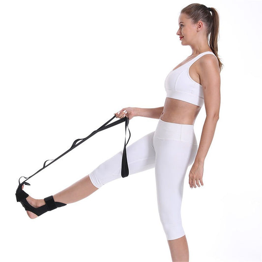Foot and Calf Stretcher-Stretching Strap For Plantar Fasciitis, Heel Spurs, Foot Drop, Achilles Tendonitis & V1192-AZ-W-0992