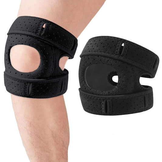 Knee Brace,With Padding,2 PCS Knee Brace for Women Men ,Pain Relief Adjustable Patellar Tendon Support V1192-AZ-W-0994