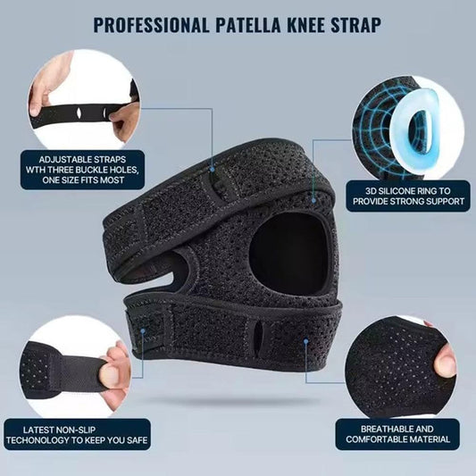 Knee Brace,With Padding,2 PCS Knee Brace for Women Men ,Pain Relief Adjustable Patellar Tendon Support V1192-AZ-W-0994