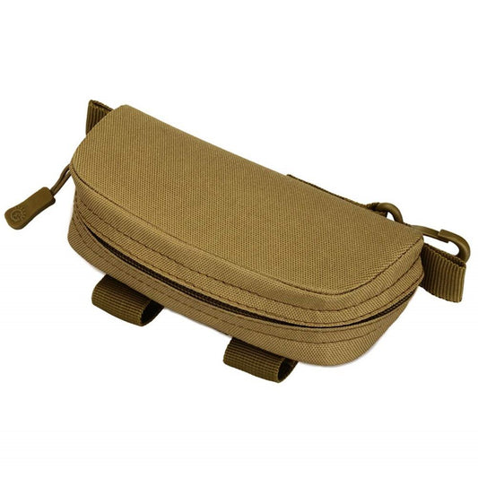 Eyeglasses Case Zipper Sunglasses Carrying Bag Nylon Men's Eyeglass Hard Box Cases with Clip,Spacious and V1192-AZ-W-1005