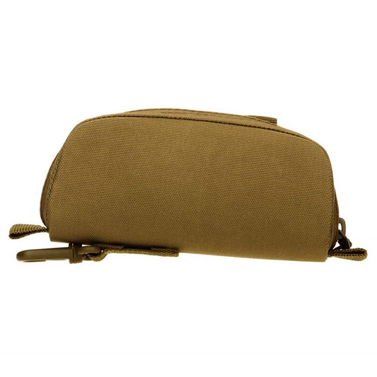 Eyeglasses Case Zipper Sunglasses Carrying Bag Nylon Men's Eyeglass Hard Box Cases with Clip,Spacious and V1192-AZ-W-1005