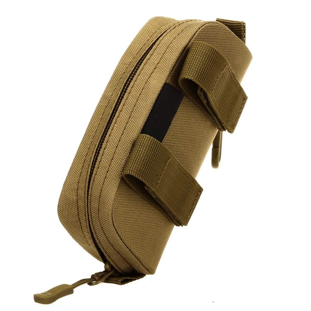 Eyeglasses Case Zipper Sunglasses Carrying Bag Nylon Men's Eyeglass Hard Box Cases with Clip,Spacious and V1192-AZ-W-1005