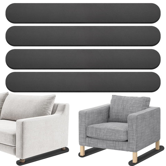4 Pack Non-Slip Furniture Rail Pads for Recliners,Sofa,couches.Rubber Recliner Chair Floor Protectors,Pads to V1192-AZ-W-1031