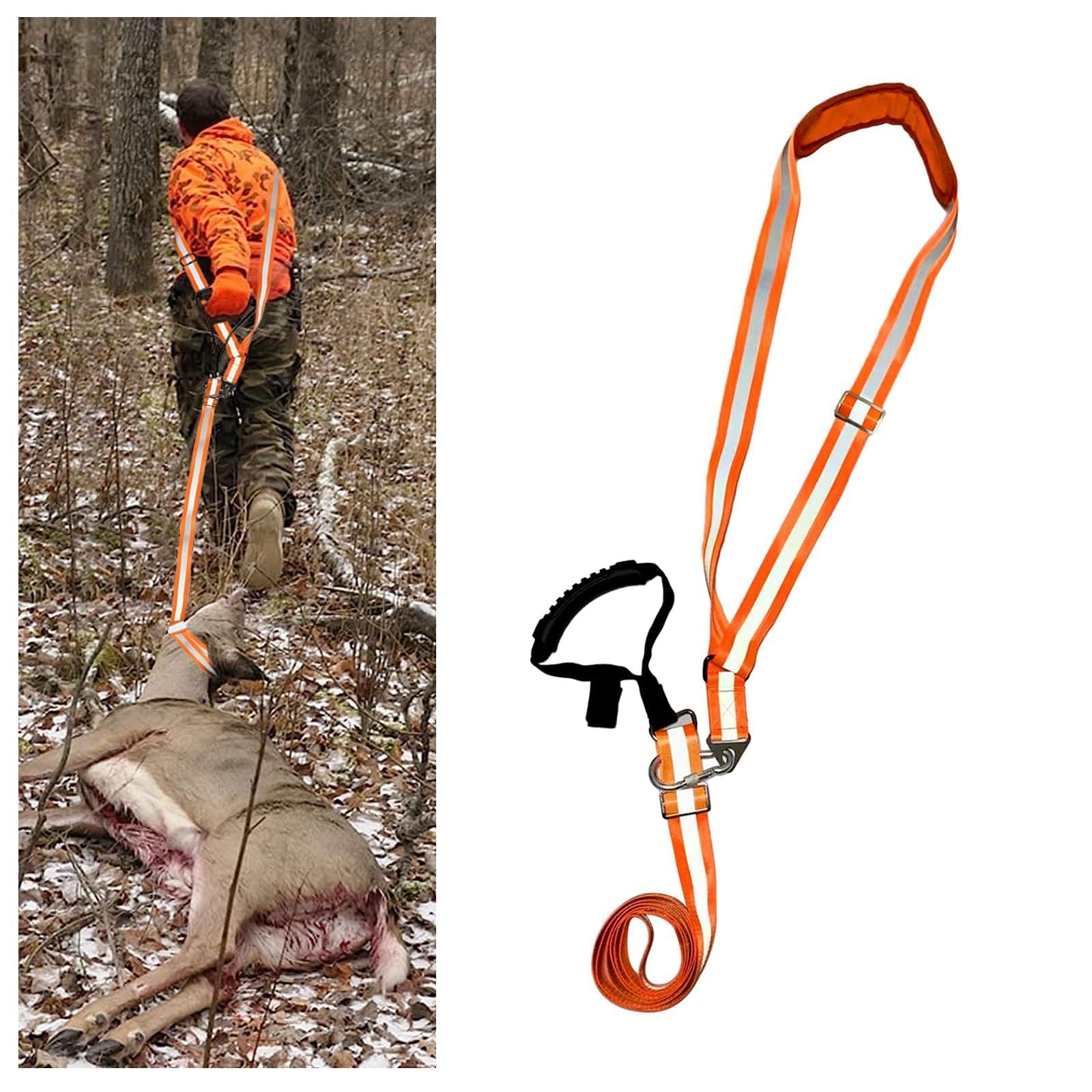 Deer Drag Strap and Harness Heavy Duty Safety Deer Dragging Rope Hunting Accessories for Hunters V1192-AZ-W-1034