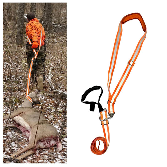 Deer Drag Strap and Harness Heavy Duty Safety Deer Dragging Rope Hunting Accessories for Hunters V1192-AZ-W-1034