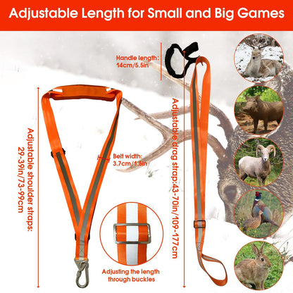 Deer Drag Strap and Harness Heavy Duty Safety Deer Dragging Rope Hunting Accessories for Hunters V1192-AZ-W-1034